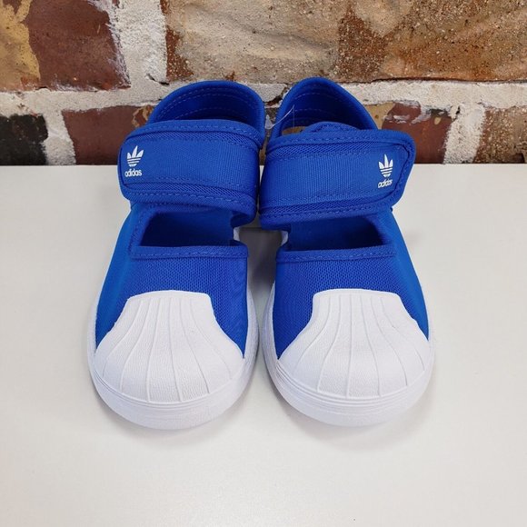NWT Adidas Superstar 360 Unisex Toddler Sandals Shoes 8.5K Blue/White EF7415 - Picture 2 of 9